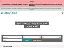 Tablet Screenshot of mazury-travel.com
